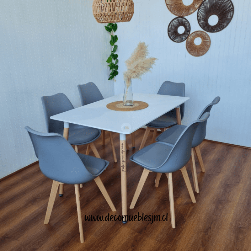 Comedor Mesa rectangular con sillas Tulip