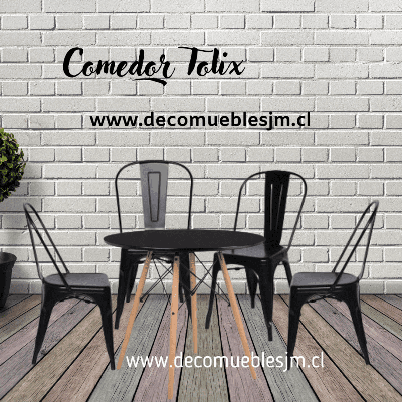 Comedor Redondo 80 cm Tolix
