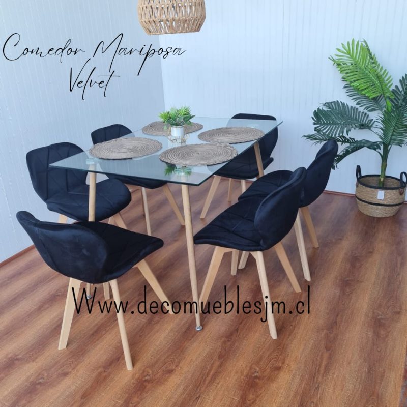 Comedor Mariposa Perla Velvet