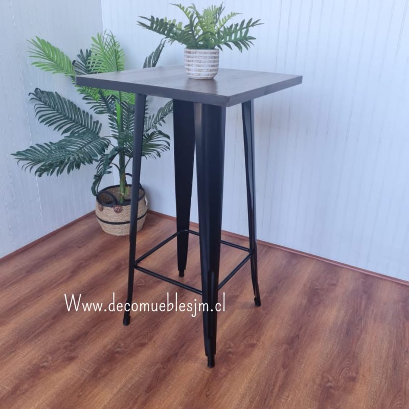 Mesa Tolix Bar Alta 60x60cm - Imagen 3