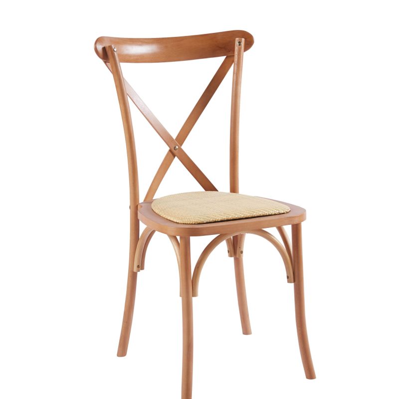 Silla Crossback Madera Rattan