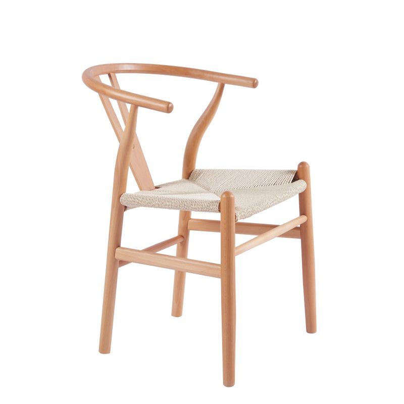 Silla Wishbone Madera Rattan