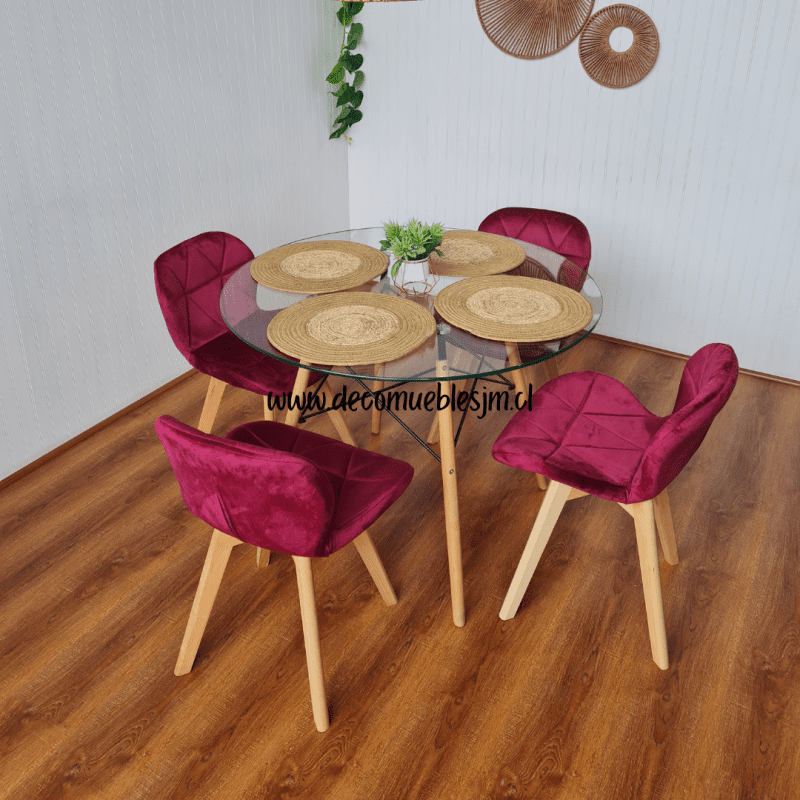 Comedor Mariposa velvet Redondo