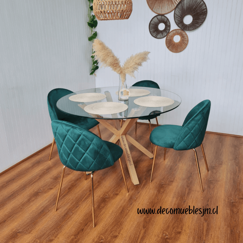 Comedor Elite Velvet Gold