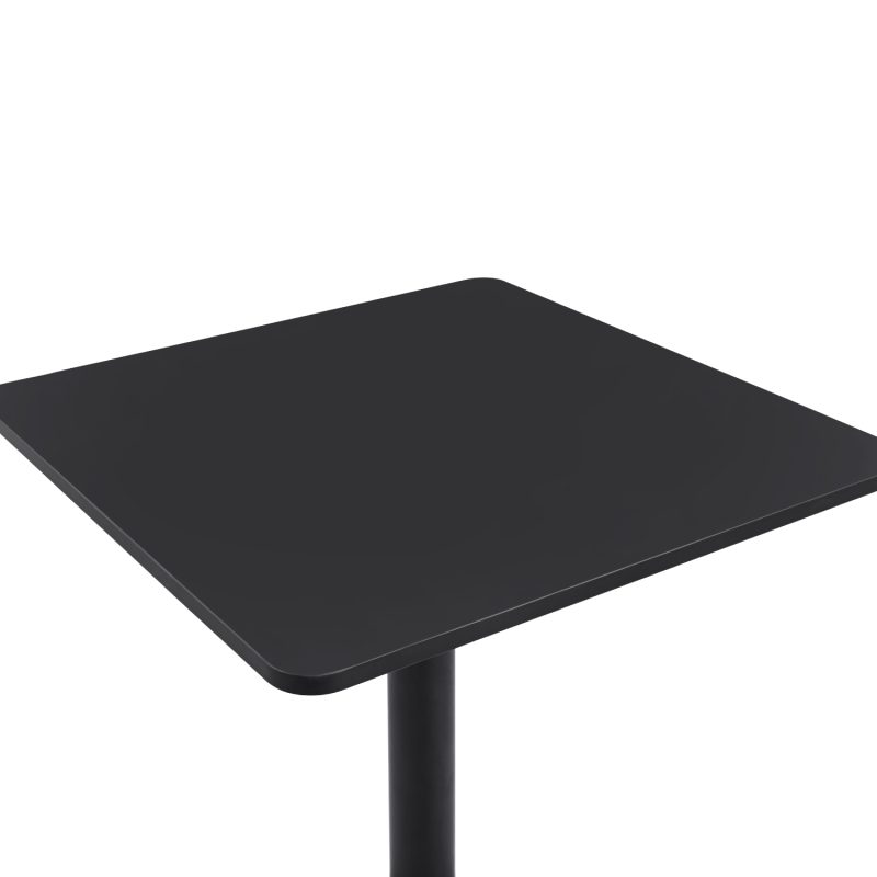 Mesa restaurant 70x70 Tubo Metal cubierta MDF - Imagen 3