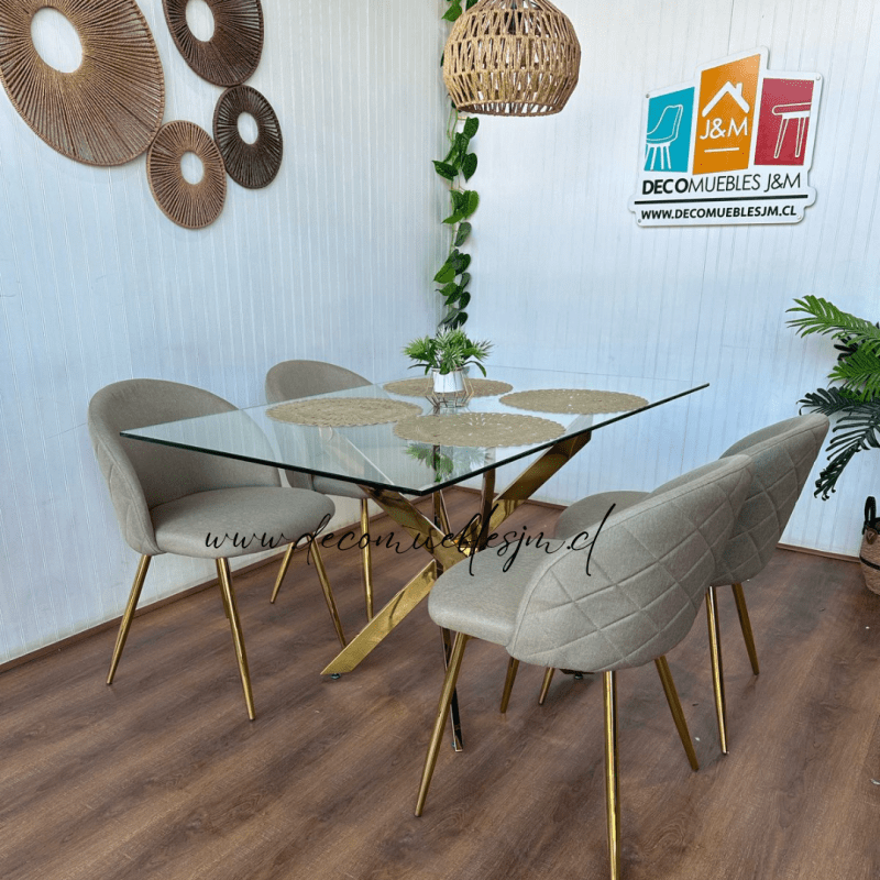Comedor Dubai nordem lino gold