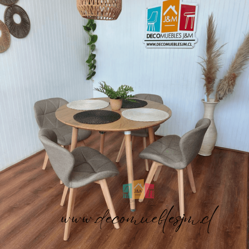 Comedor Extensible wood Mariposa Lino