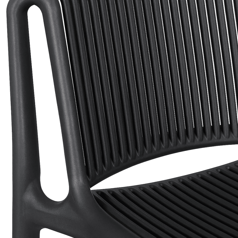Taburete Alto Capri Polipropileno - Negro - Imagen 3